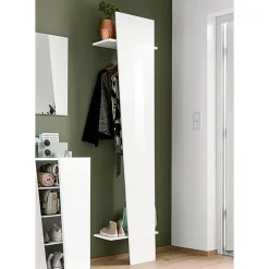 Viadurini Living Wandgarderobe-Oblique Design Garderobenständer aus glänzend weißem Holz oder Schiefer - Joris