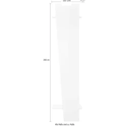 Viadurini Living Wandgarderobe-Oblique Design Garderobenständer aus glänzend weißem Holz oder Schiefer - Joris