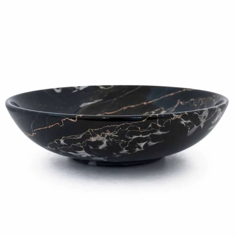 Viadurini Kitchen Becher Set Design-Obstschale aus Portoro, Marquinia oder Paonazzo Marmor Made in Italy - Obst