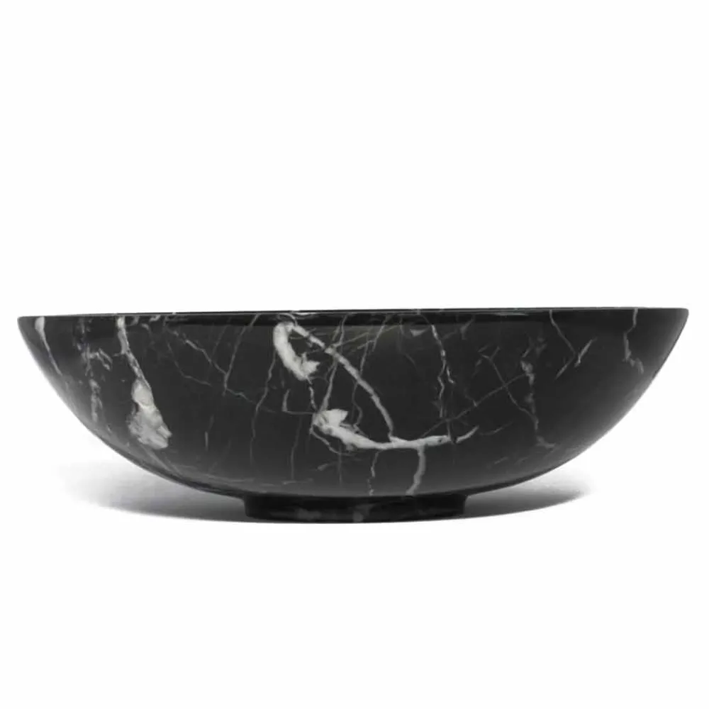 Viadurini Kitchen Becher Set Design-Obstschale aus Portoro, Marquinia oder Paonazzo Marmor Made in Italy - Obst