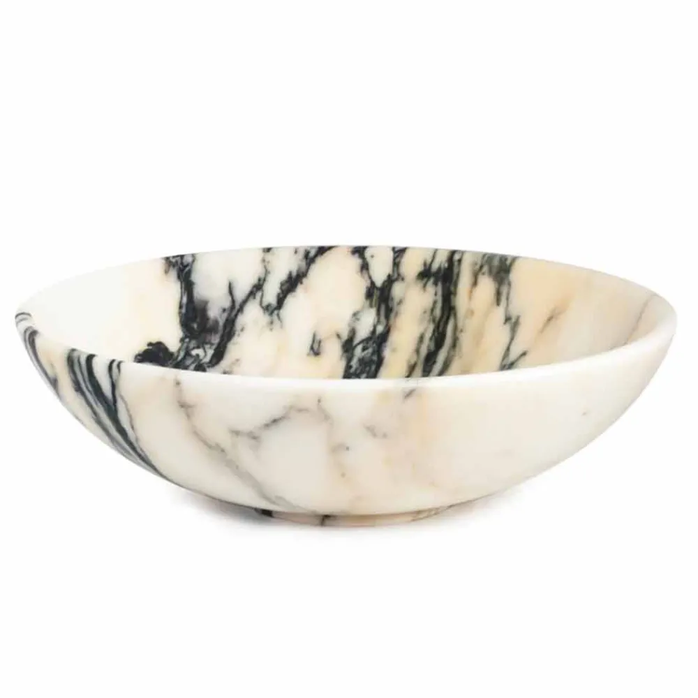 Viadurini Kitchen Becher Set Design-Obstschale aus Portoro, Marquinia oder Paonazzo Marmor Made in Italy - Obst