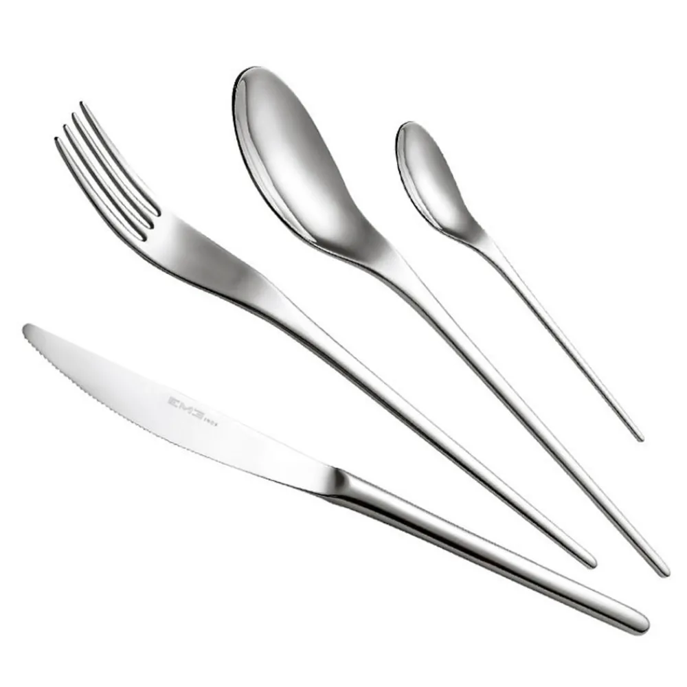 Viadurini Kitchen Besteck Set-Orientalisches schlankes Design Edelstahl Besteck-Set 24-tlg. - Kimeno