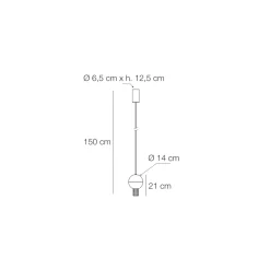 Viadurini Lighting Moderne Pendelleuchten-Oris Metall-Pendelleuchte mit Canneté-Glaszylindern