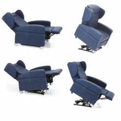 Stile Relax Aufstehsessel Und Massagesessel-Orthopädischer Relaxsessel, 4 Motoren made in Italy Giglio, Design