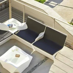 SLIDE Sessel Kunststoff-Outdoor / Indoor Sessel mit Armlehnen Kami San made in Italy