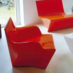 SLIDE Sessel Kunststoff-Outdoor / Indoor Sessel mit Armlehnen Kami San made in Italy