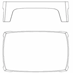 Vondom Garten Beistelltisch-Outdoor Couchtisch Solid Kollektion von aus Polypropylen, 4 Stück