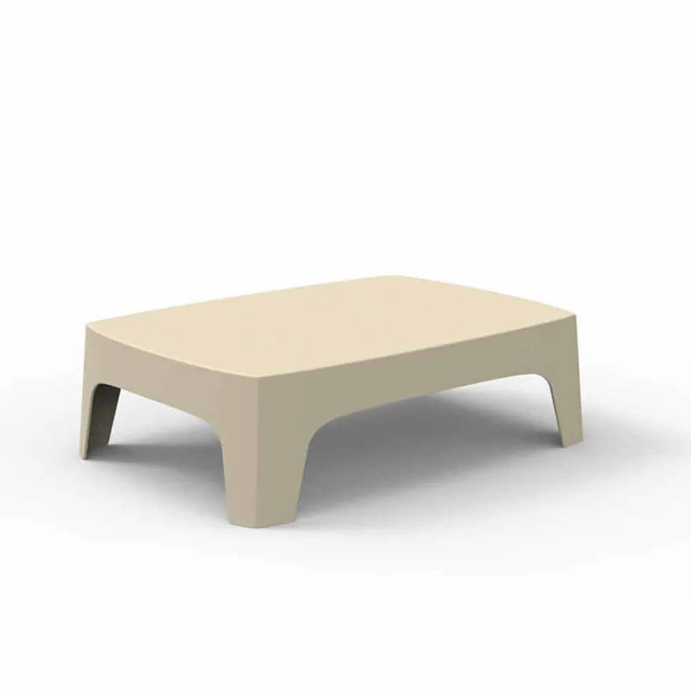 Vondom Garten Beistelltisch-Outdoor Couchtisch Solid Kollektion von aus Polypropylen, 4 Stück