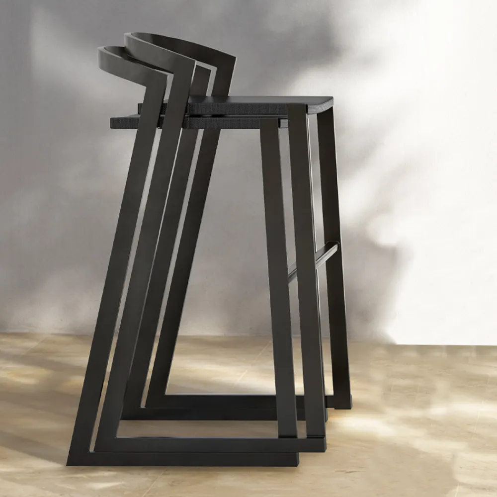 Viadurini in the Garden Outdoor Hocker-Outdoor Design Hocker aus hochwertigem Aluminium, 3 Stück - Filomena