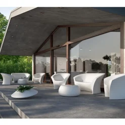 Viadurini in the Garden Gartensofas-Outdoor Design Sofa aus farbigem Polyethylen Made in Italy - Conda