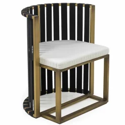 Viadurini in the Garden Gartenstühle Metall-Outdoor Dining Armchair in Aluminium und Luxus Design Seile - Julie