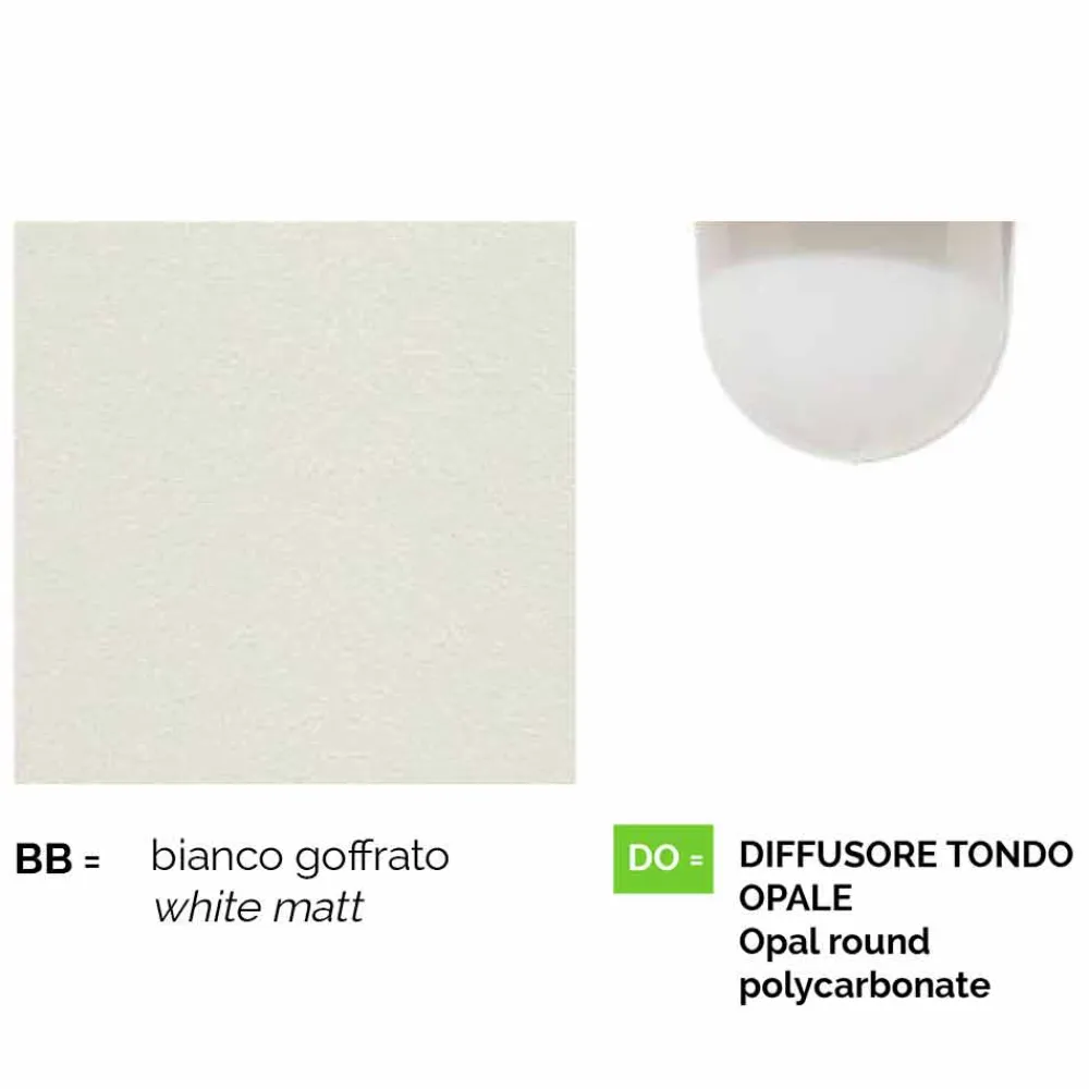 Viadurini Lighting Gartenlampion-Outdoor drei Lichter Laternenpfahl aus weißem Aluminium, made Italy, Anusca