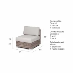 Viadurini in the Garden Garten Lounge Set-Outdoor Gartenlounge handmade Ania Design