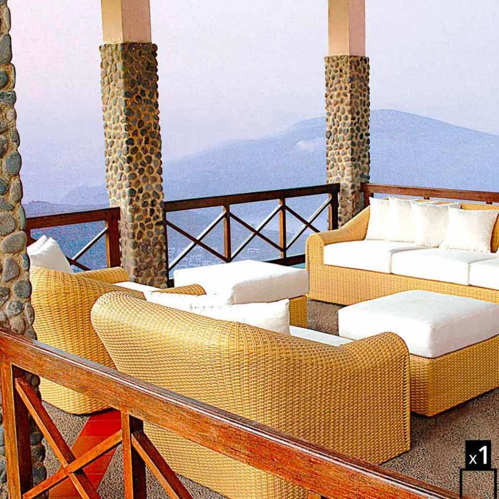 Viadurini in the Garden Sessel Kunststoff-Outdoor Gartensessel aus Polyethylen handgeflochten Cooper