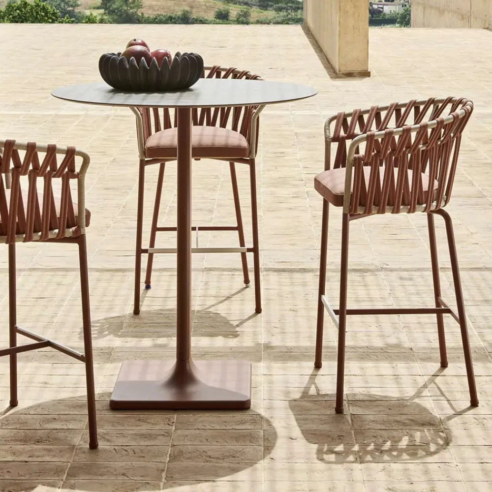 Varaschin Outdoor Hocker-Outdoor Hocker aus Aluminium Made in Italy - Emmacross von