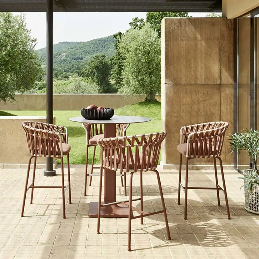 Varaschin Outdoor Hocker-Outdoor Hocker aus Aluminium Made in Italy - Emmacross von