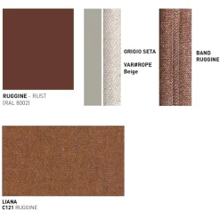 Varaschin Outdoor Hocker-Outdoor Hocker aus Aluminium Made in Italy - Emmacross von