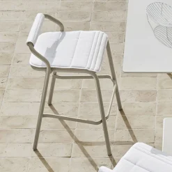 Varaschin Outdoor Hocker-Outdoor Hocker mit Kissen Made in Italy - Noss by