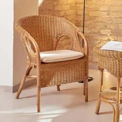 Viadurini in the Garden Sessel Rattan-Outdoor Korbsessel mit Sitzkissen - Nathaniel