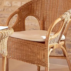 Viadurini in the Garden Sessel Rattan-Outdoor Korbsessel mit Sitzkissen - Nathaniel