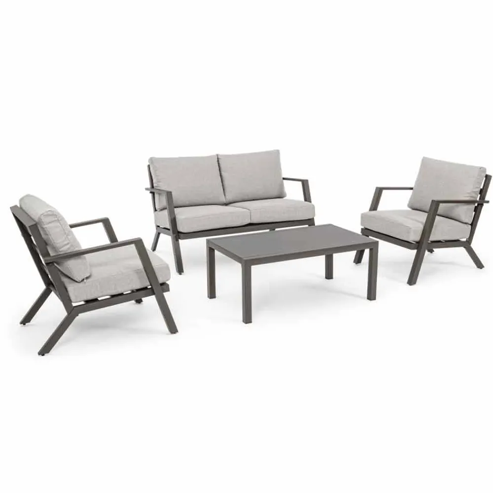 Viadurini in the Garden Gartensofas-Outdoor Lounge aus Aluminium mit Kissen aus Stoff - Armonia