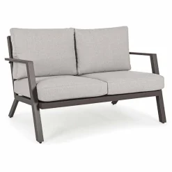 Viadurini in the Garden Gartensofas-Outdoor Lounge aus Aluminium mit Kissen aus Stoff - Armonia