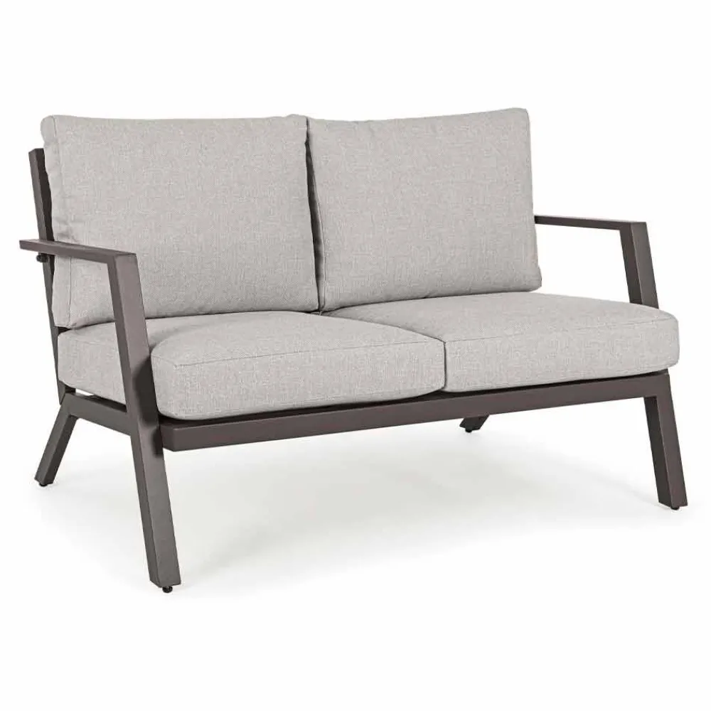 Viadurini in the Garden Gartensofas-Outdoor Lounge aus Aluminium mit Kissen aus Stoff - Armonia