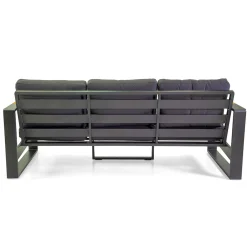 Viadurini in the Garden Garten Lounge Set-Outdoor Lounge aus Aluminium und Polywood Armlehnen - City