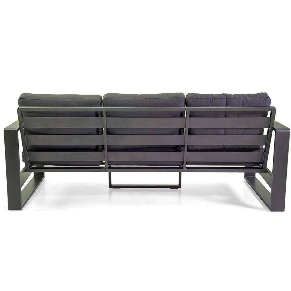 Viadurini in the Garden Garten Lounge Set-Outdoor Lounge aus Aluminium und Polywood Armlehnen - City