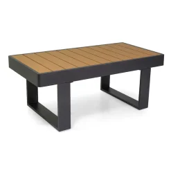 Viadurini in the Garden Garten Lounge Set-Outdoor Lounge aus Aluminium und Polywood Armlehnen - City