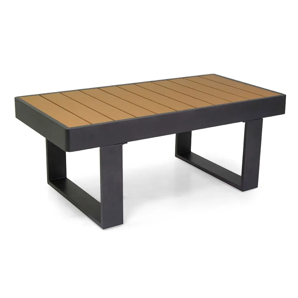 Viadurini in the Garden Garten Lounge Set-Outdoor Lounge aus Aluminium und Polywood Armlehnen - City