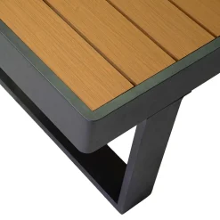 Viadurini in the Garden Garten Lounge Set-Outdoor Lounge aus Aluminium und Polywood Armlehnen - City