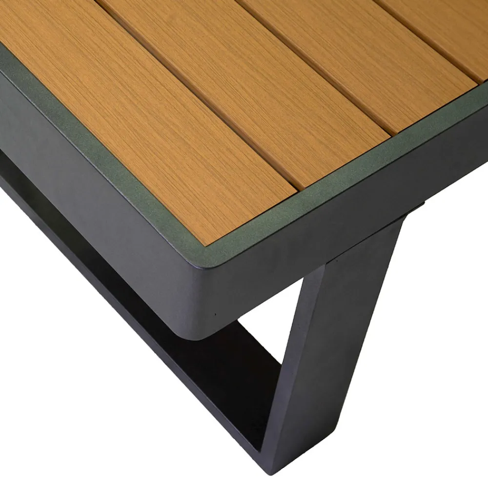 Viadurini in the Garden Garten Lounge Set-Outdoor Lounge aus Aluminium und Polywood Armlehnen - City