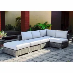 Viadurini in the Garden Garten Lounge Set-Outdoor Lounge Set in Rattan Optik handmade Rita  modernes Design