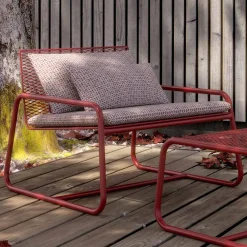 Viadurini in the Garden Metallsessel-Outdoor Metall Sessel mit Luxuskissen Made in Italy - Karol