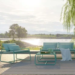 Viadurini in the Garden Metallsessel-Outdoor Metall Sessel mit Luxuskissen Made in Italy - Karol