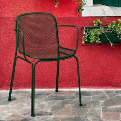 Viadurini in the Garden Gartenstühle Metall-Outdoor Metallstuhl Stapelbarer Made in Italy, 4 Stück - Verna