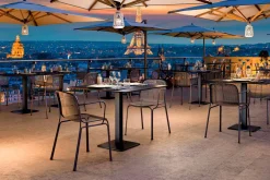 Viadurini in the Garden Gartenstühle Metall-Outdoor Metallstuhl Stapelbarer Made in Italy, 4 Stück - Verna