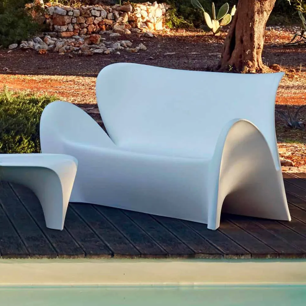Myyour Gartensofas|Moderne Sofas-Outdoor oder Indoor Wohnzimmer Sofa Colored Plastic Design - Lily von