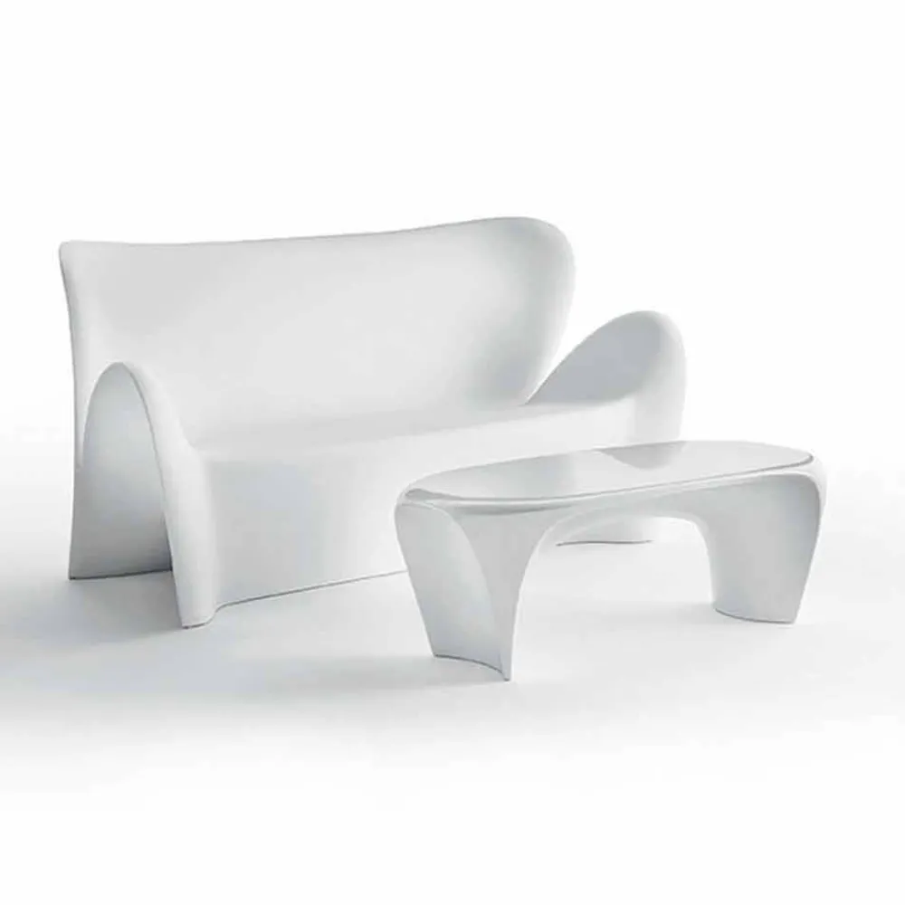 Myyour Gartensofas|Moderne Sofas-Outdoor oder Indoor Wohnzimmer Sofa Colored Plastic Design - Lily von
