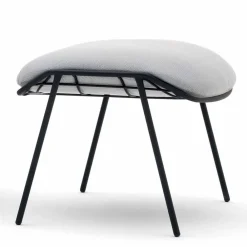 Varaschin Gartenstühle Metall-Outdoor Pouf/Fußstütze aus Stoff und Stahl Summer Set