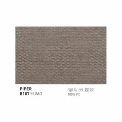 Varaschin Gartenstühle Metall-Outdoor Pouf/Fußstütze aus Stoff und Stahl Summer Set