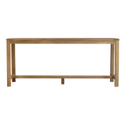 Viadurini in the Garden Bartheke Für Zuhause-Outdoor-Bartheke 250x70 cm aus recyceltem Teakholz - Ansicht