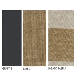 Viadurini in the Garden Sonnenliegen-Outdoor-Chaiselongue aus Eisen und handgefertigtem Stoff Made in Italy - Relax