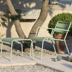 Viadurini in the Garden Sonnenliegen-Outdoor-Chaiselongue mit Metallfußstütze Made in Italy - Amina