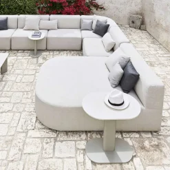Varaschin Garten Beistelltisch-Outdoor-Couchtisch aus Aluminium und Stahl Made in Italy - Plinto von