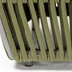 Viadurini in the Garden Garten Beistelltisch-Outdoor-Couchtisch aus Aluminium und gewebtem Stoff - Eugene