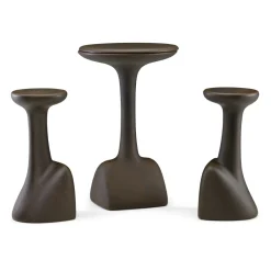 Viadurini in the Garden Garten Beistelltisch-Outdoor-Couchtisch aus farbigem Polyethylen 96 cm Made in Italy - Uliveto