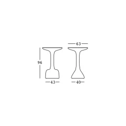 Viadurini in the Garden Garten Beistelltisch-Outdoor-Couchtisch aus farbigem Polyethylen 96 cm Made in Italy - Uliveto