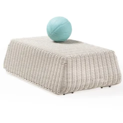 Viadurini in the Garden Garten Beistelltisch-Outdoor-Couchtisch aus handgewebtem Polyrattan - Charlie